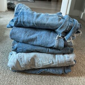 Lot of 5 Abercrombie jeans 31L Curve love